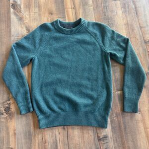 Banana Republic Women's Small Green Sweater 100% Extra Fine Merino Wool Italy